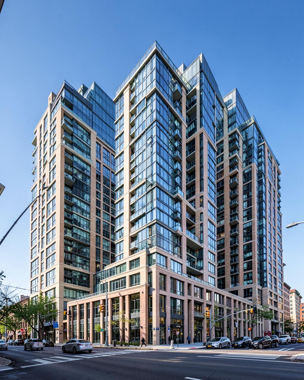 Modern North Jersey residential condominium towers